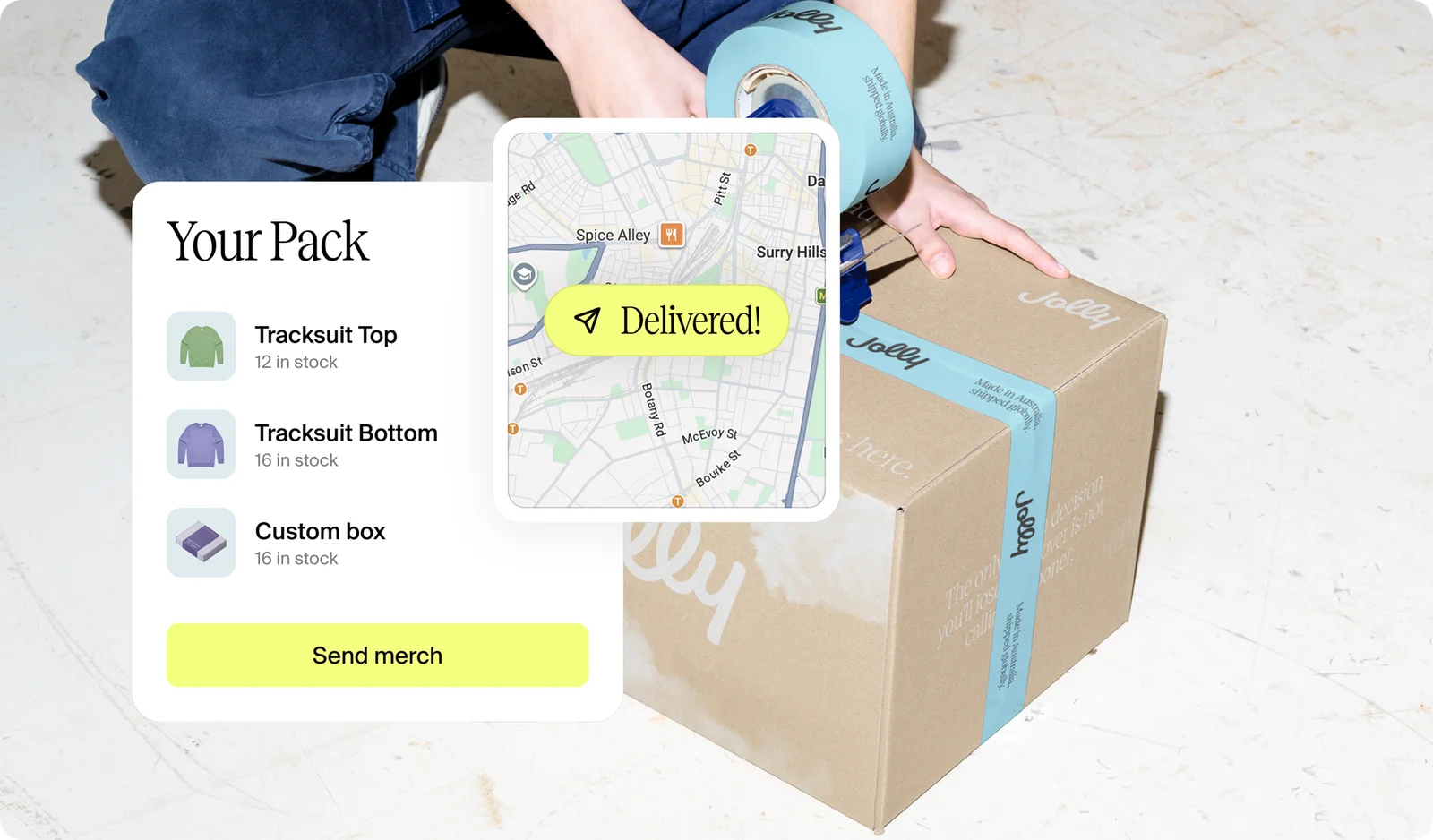 Secure storage, easy shipping